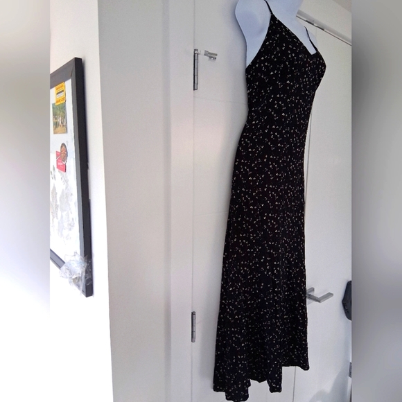 Saltwater LUXE/ Elegant Black & White Maxi Dress/ Side Zipper/ Size US L - Picture 3 of 16